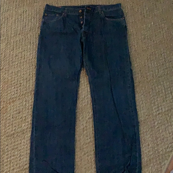 Navy blue jeans